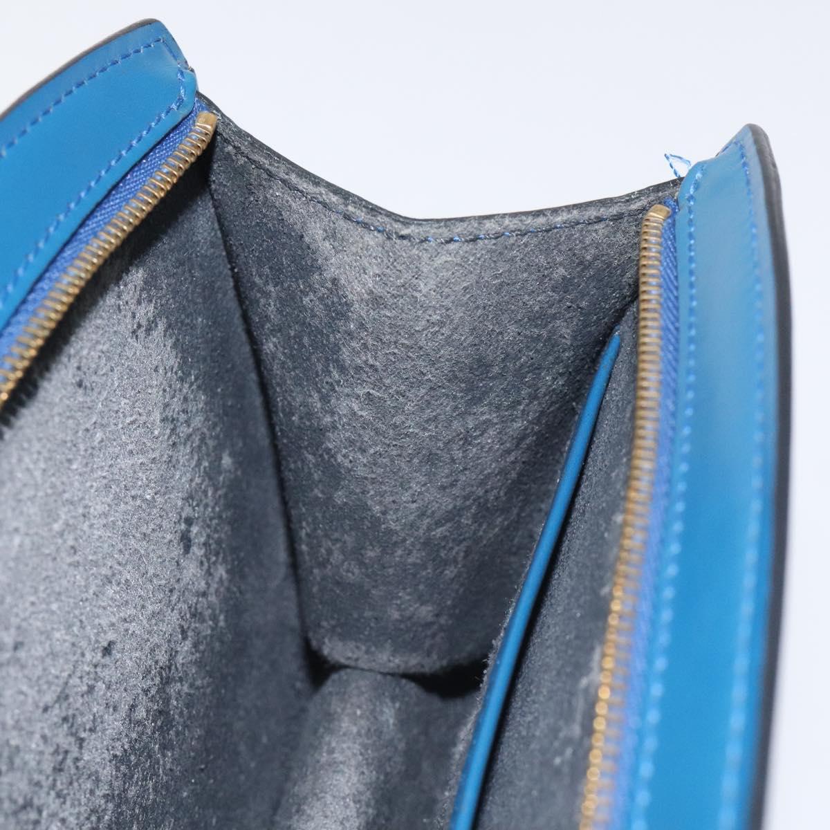 LOUIS VUITTON Epi Trousse Crete Pouch Blue M48405 LV Auth 115282