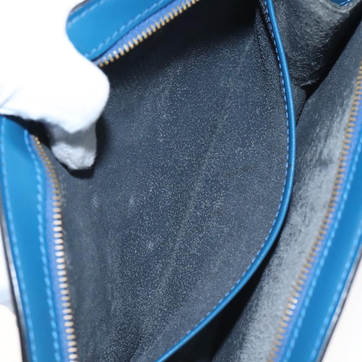 LOUIS VUITTON Epi Trousse Crete Pouch Blue M48405 LV Auth 115282