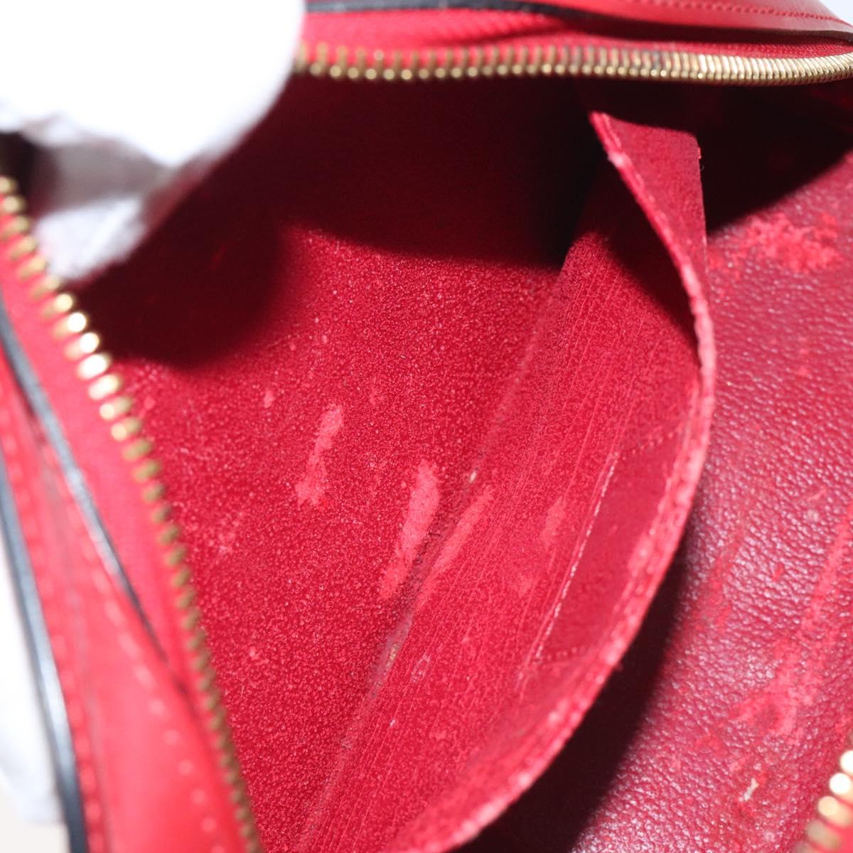 LOUIS VUITTON Epi Dauphine GM Pouch Red M48457 LV Auth 115286