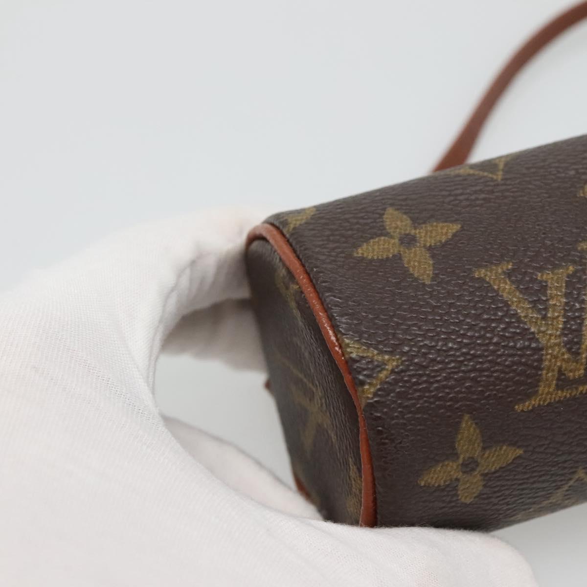 LOUIS VUITTON Monogram Papillon Pouch LV Auth 115287