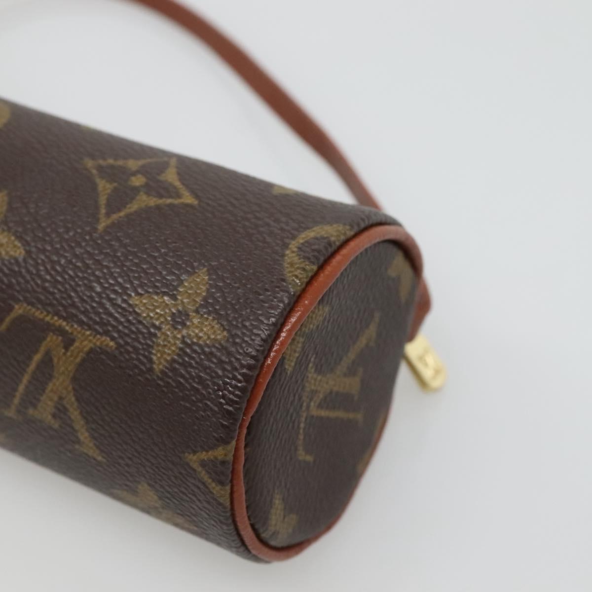 LOUIS VUITTON Monogram Papillon Pouch LV Auth 115287