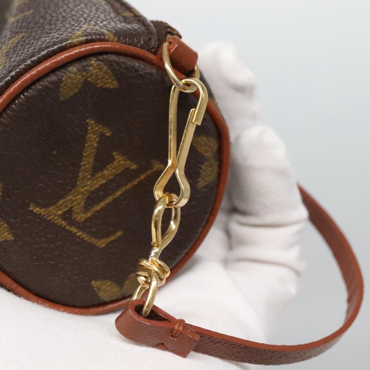 LOUIS VUITTON Monogram Papillon Pouch LV Auth 115287