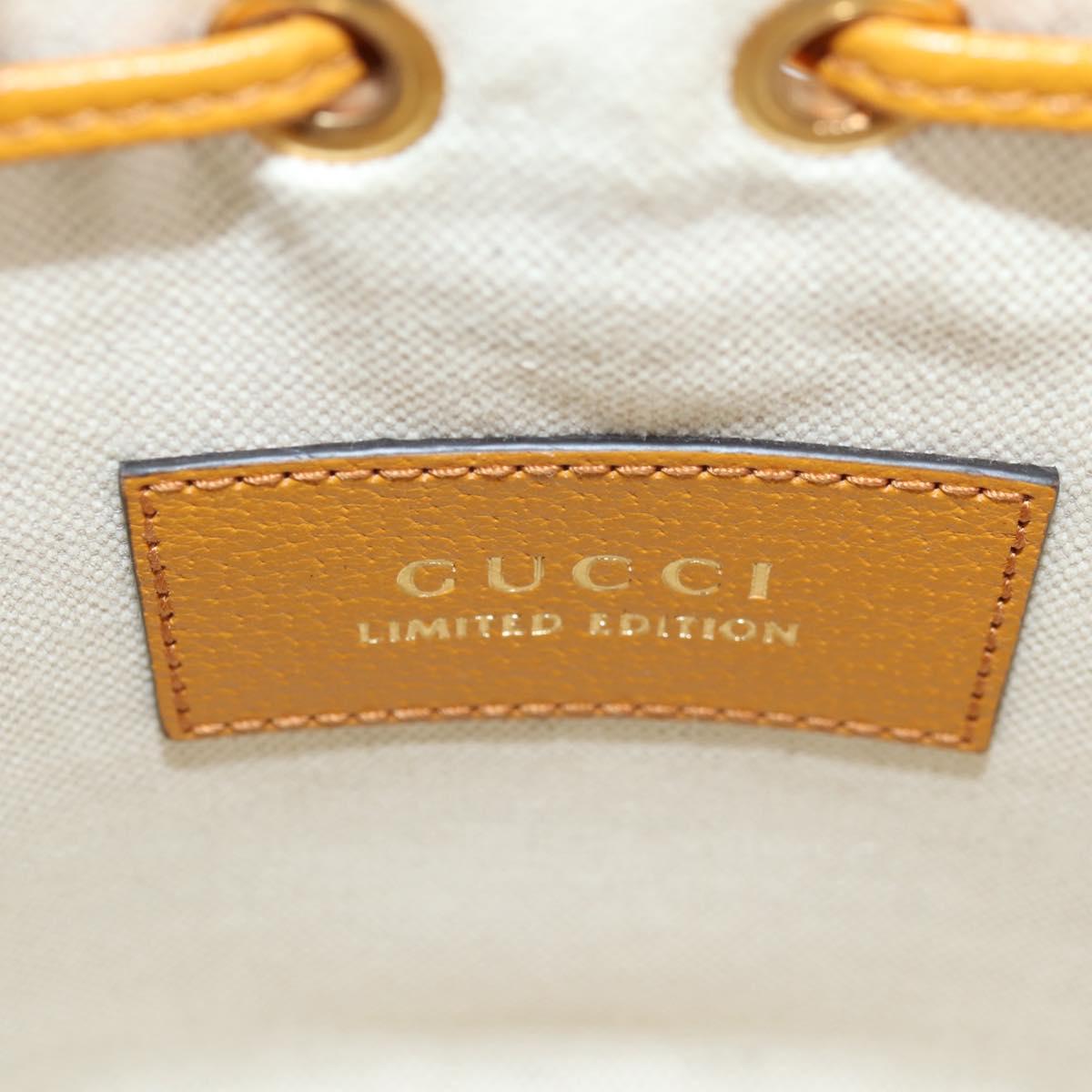 GUCCI GG Supreme Shoulder Bag PVC Beige Gold 660304 Auth 115292M