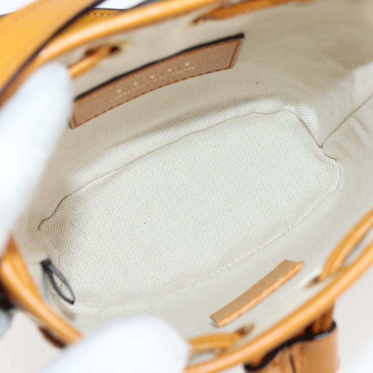 GUCCI GG Supreme Shoulder Bag PVC Beige Gold 660304 Auth 115292SM