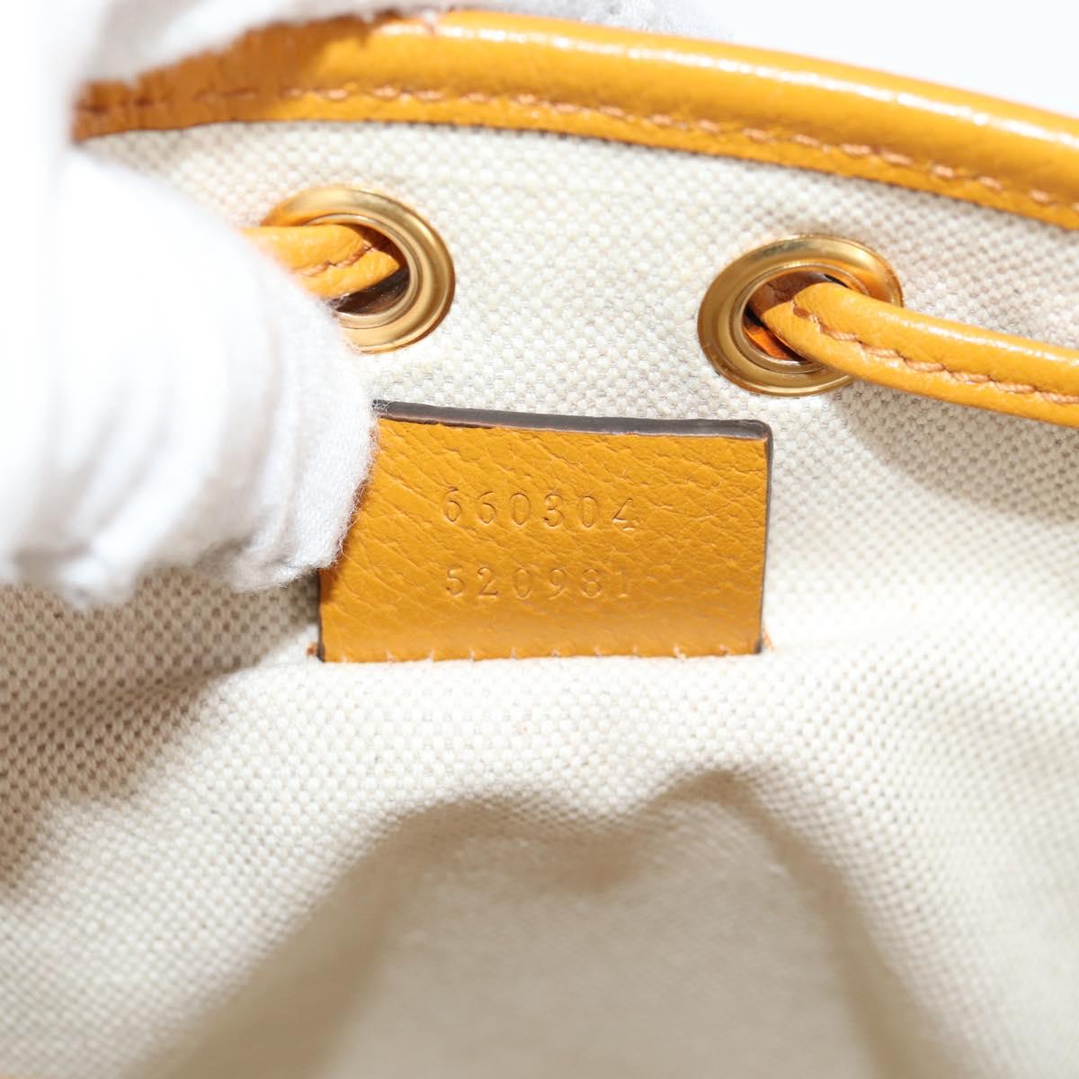 GUCCI GG Supreme Shoulder Bag PVC Beige Gold 660304 Auth 115292SM