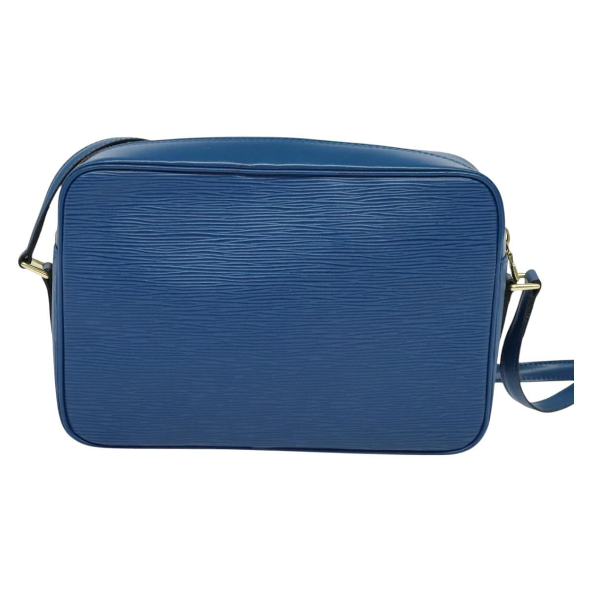 LOUIS VUITTON Epi Trocadero 27 Shoulder Bag Blue M52315 LV Auth 115297