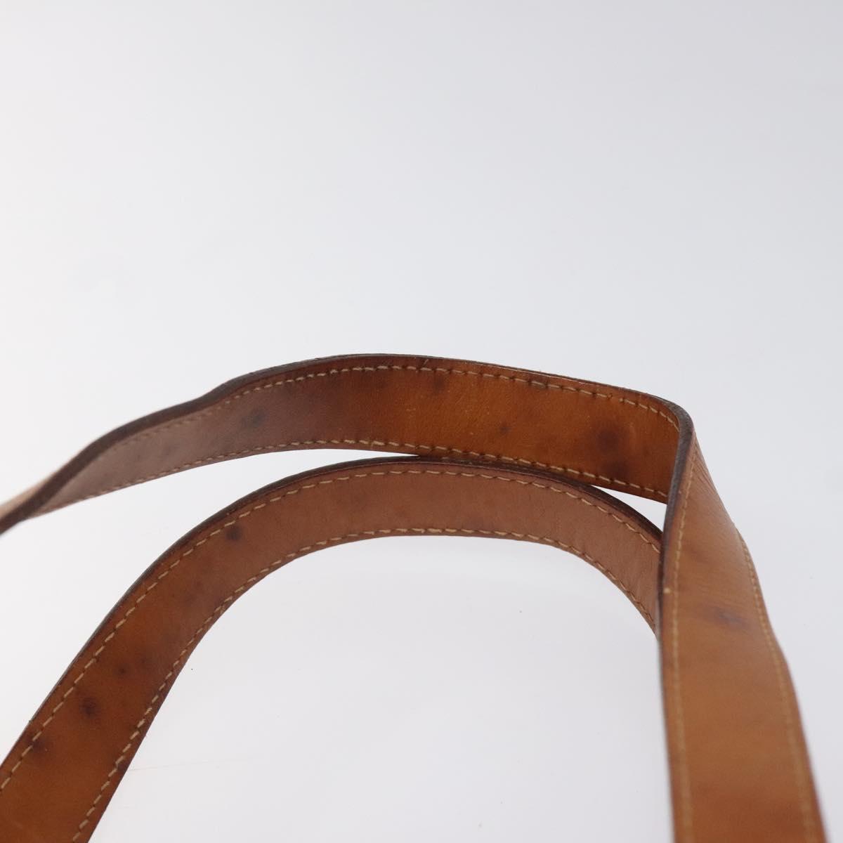 CELINE Macadam Canvas Hand Bag Beige Auth 115341