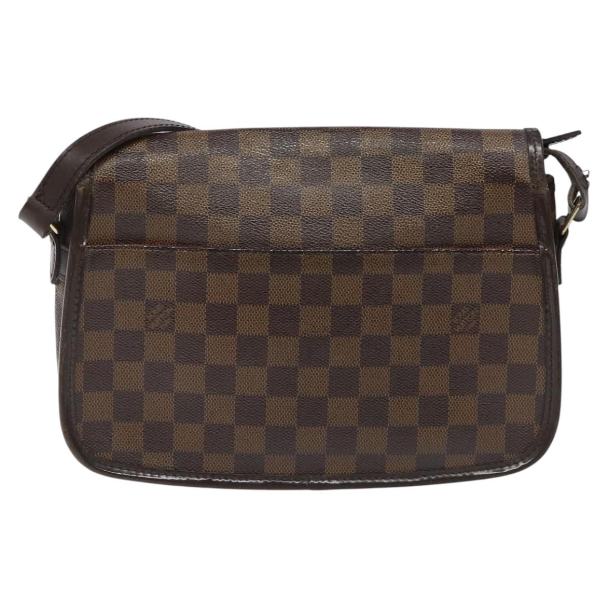 LOUIS VUITTON Damier Ebene Sologne Shoulder Bag SPO N48079 LV Auth 115361