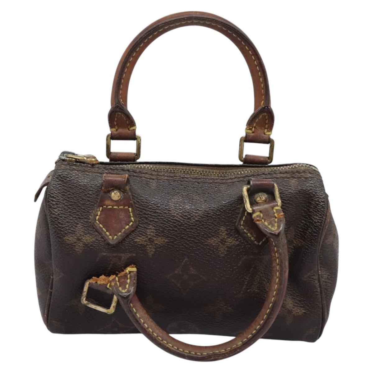 LOUIS VUITTON Monogram Mini Speedy Hand Bag M41534 LV Auth 115363