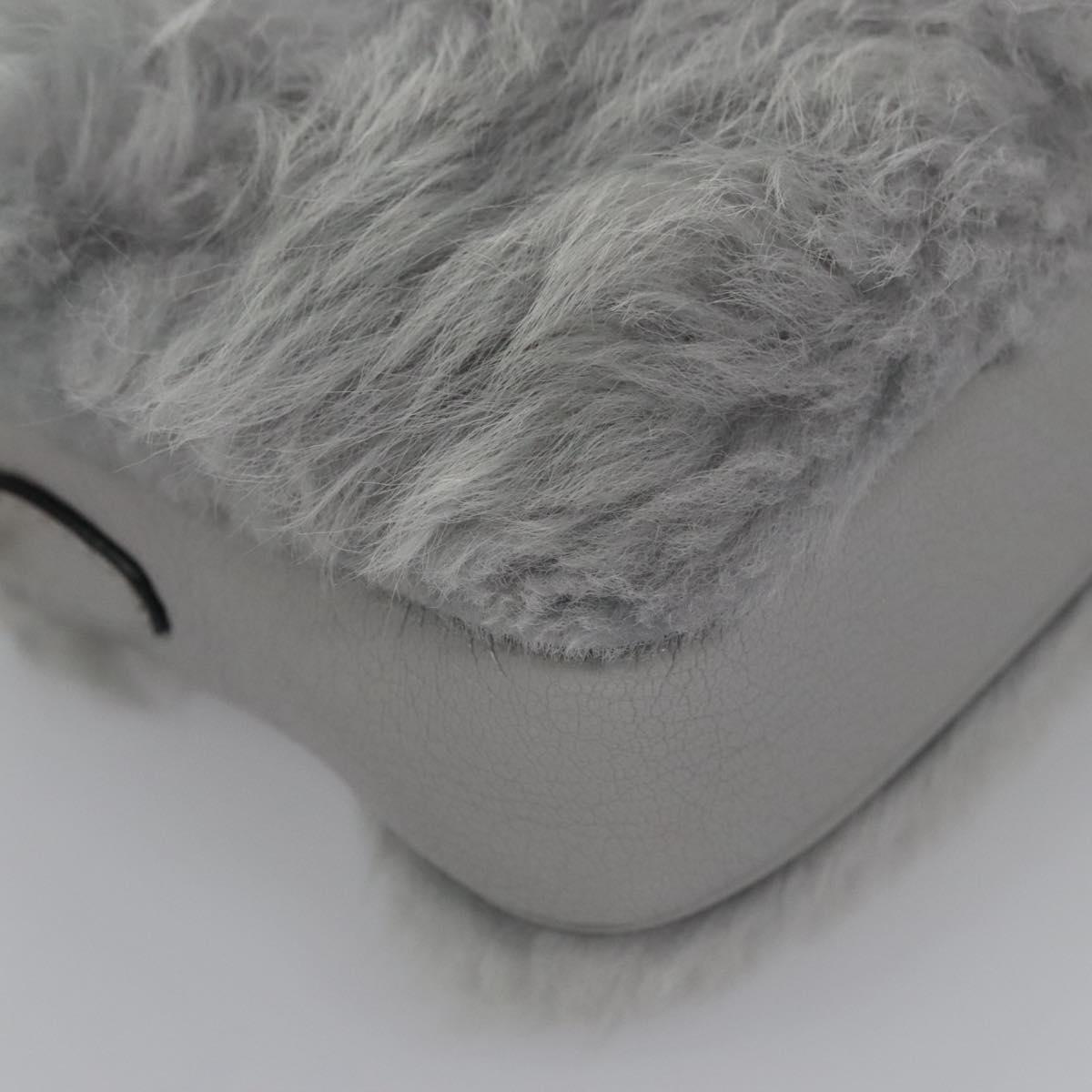 Miu Miu Shoulder Bag Gray Auth 115374AM