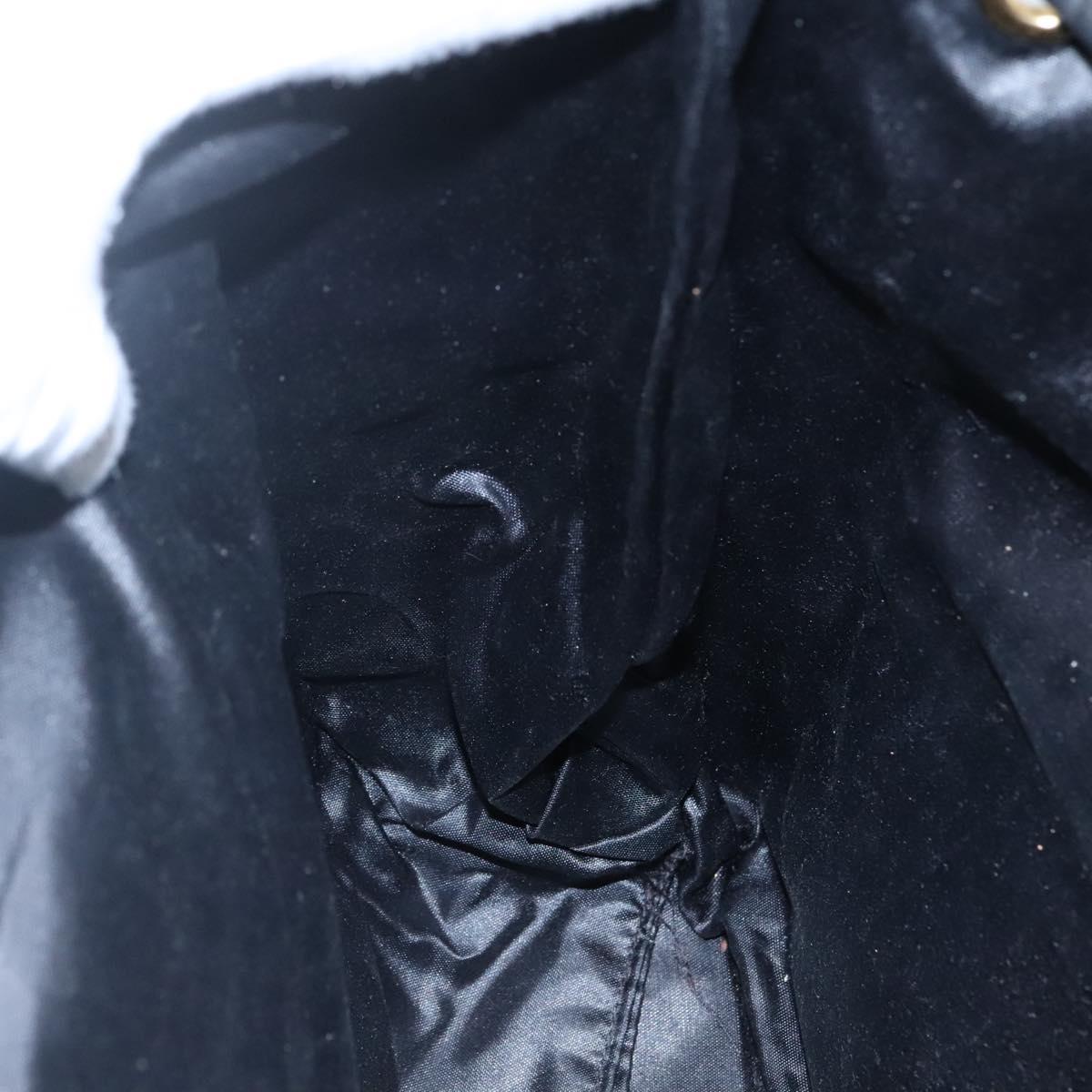 Gianni Versace Backpack Nylon Black Auth 115404