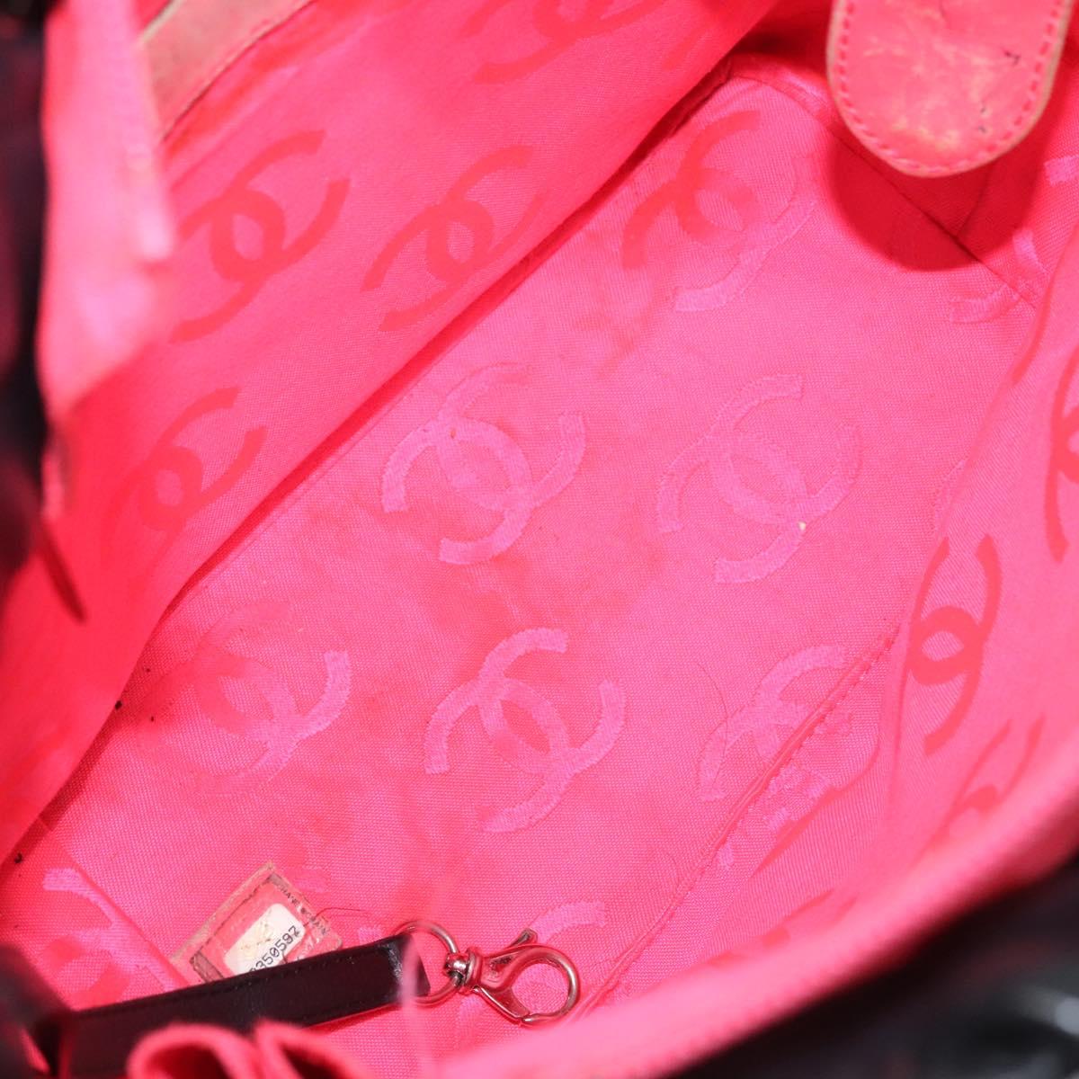 CHANEL Matelasse Cambon Line Shoulder Bag Leather Black CC Auth 115405