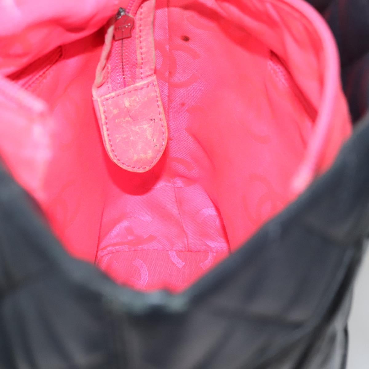 CHANEL Matelasse Cambon Line Shoulder Bag Leather Black CC Auth 115405