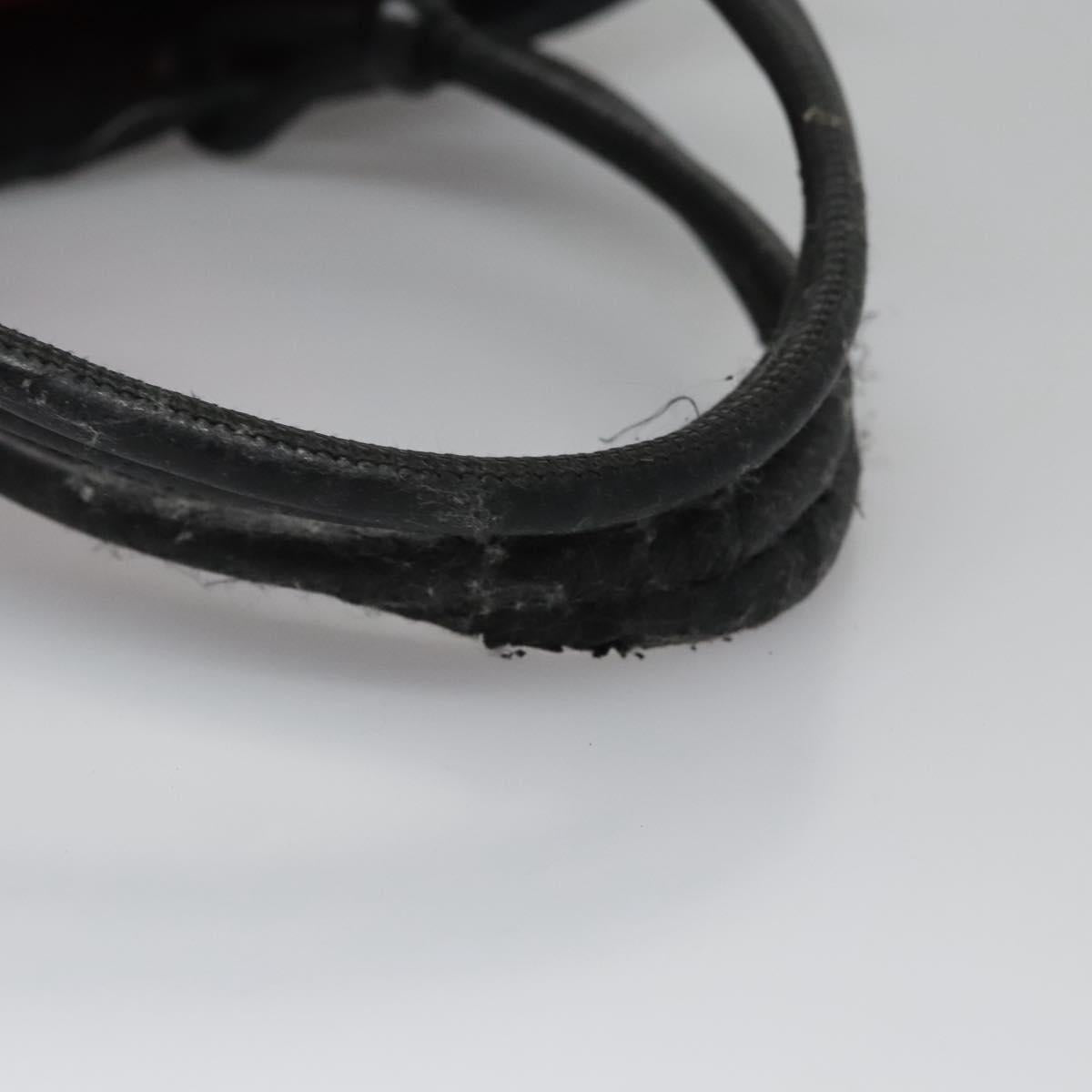 CHANEL Matelasse Cambon Line Shoulder Bag Leather Black CC Auth 115405