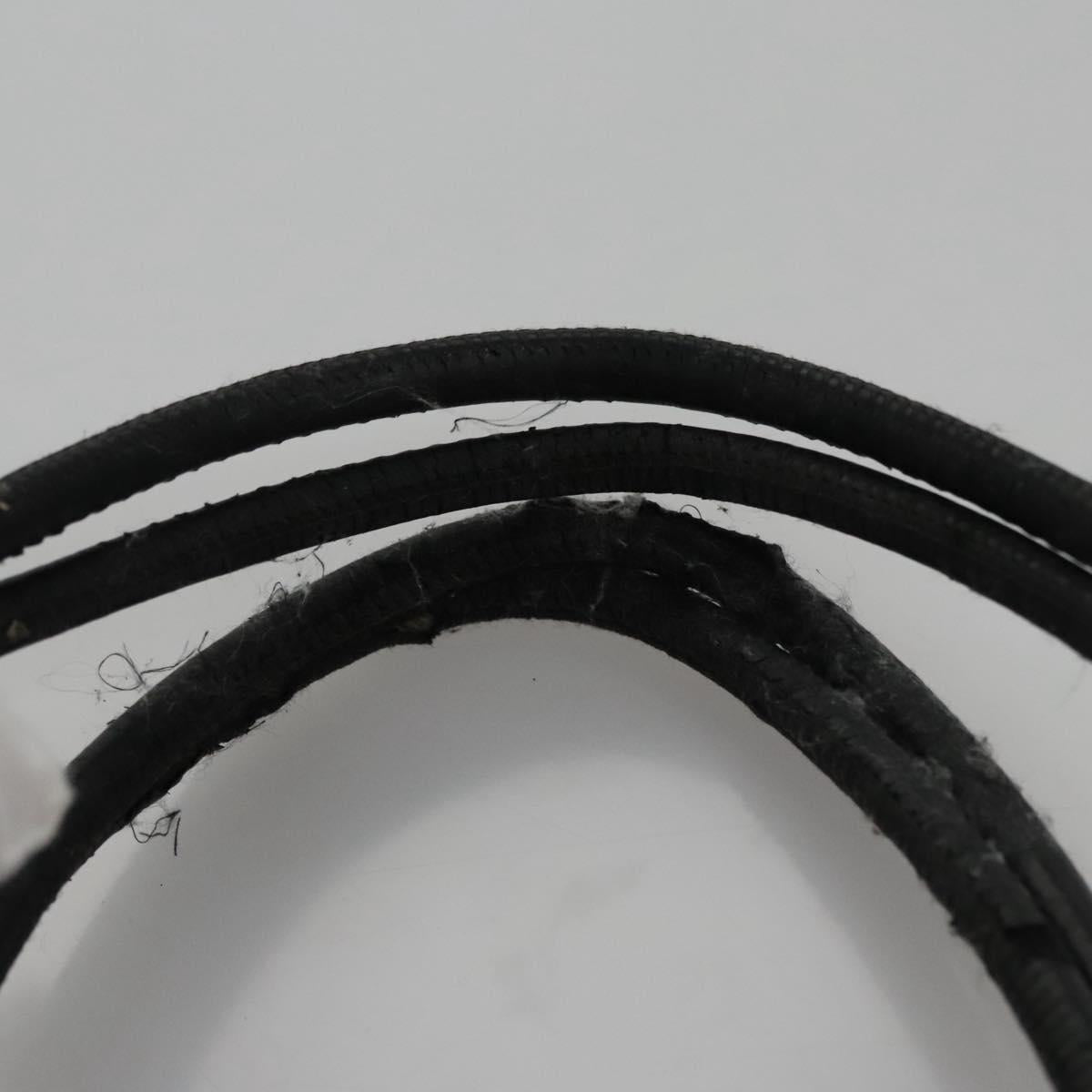 CHANEL Matelasse Cambon Line Shoulder Bag Leather Black CC Auth 115405