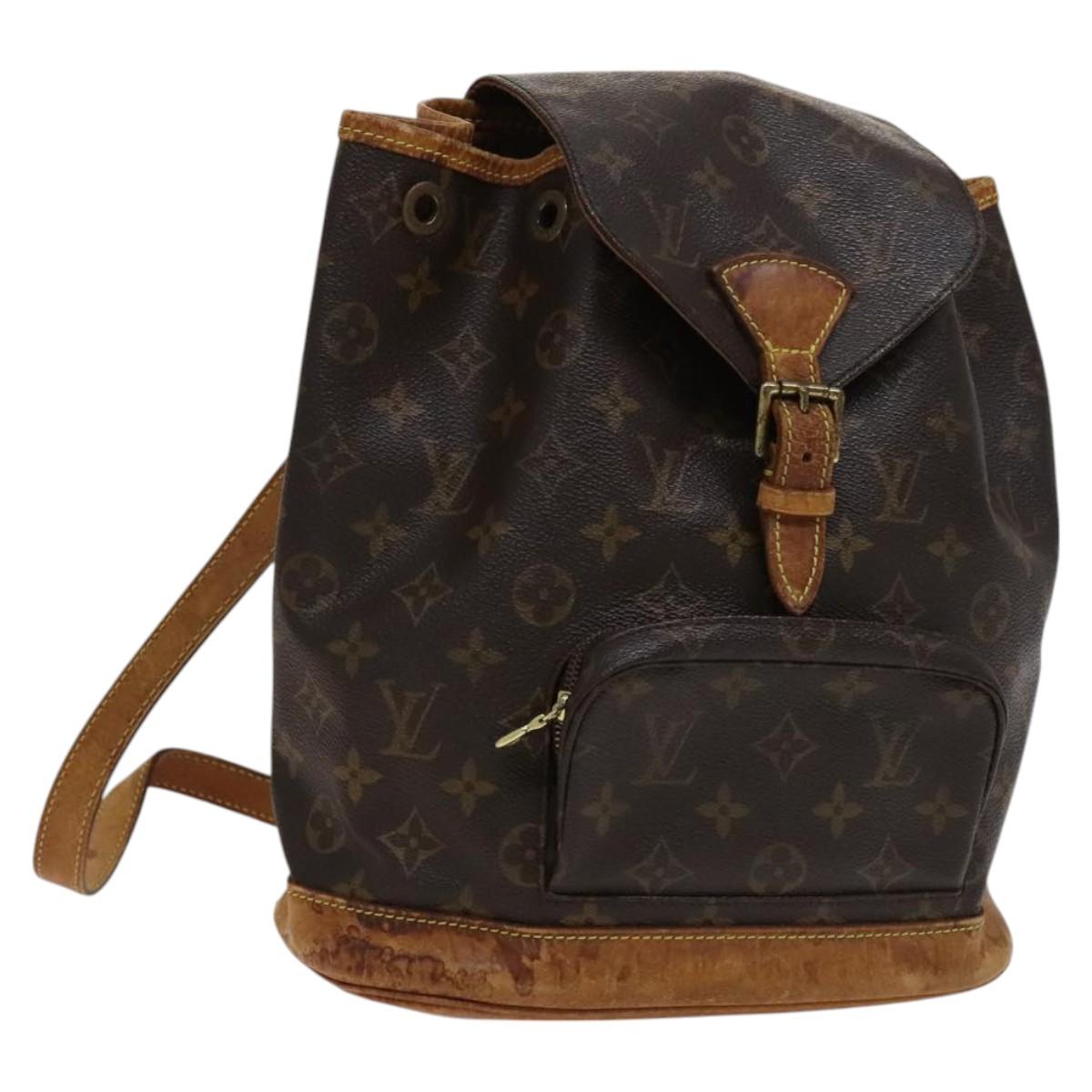 LOUIS VUITTON Monogram Montsouris MM Backpack M51136 LV Auth 115414