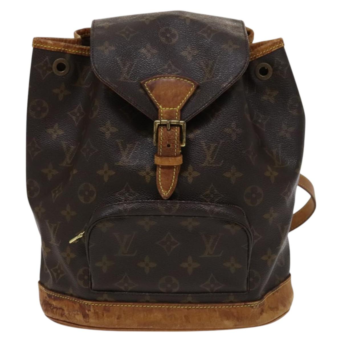 LOUIS VUITTON Monogram Montsouris MM Backpack M51136 LV Auth 115414