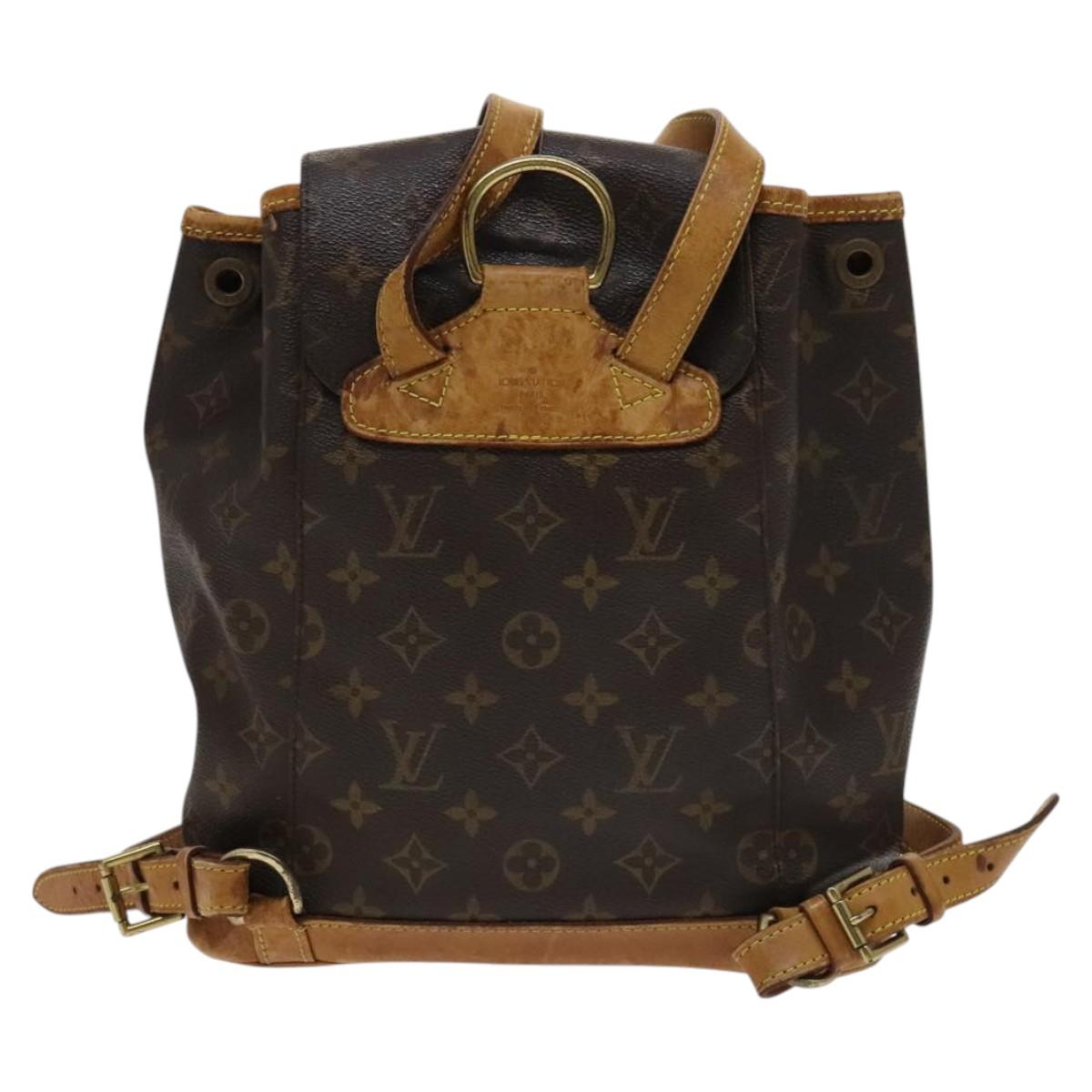 LOUIS VUITTON Monogram Montsouris MM Backpack M51136 LV Auth 115414