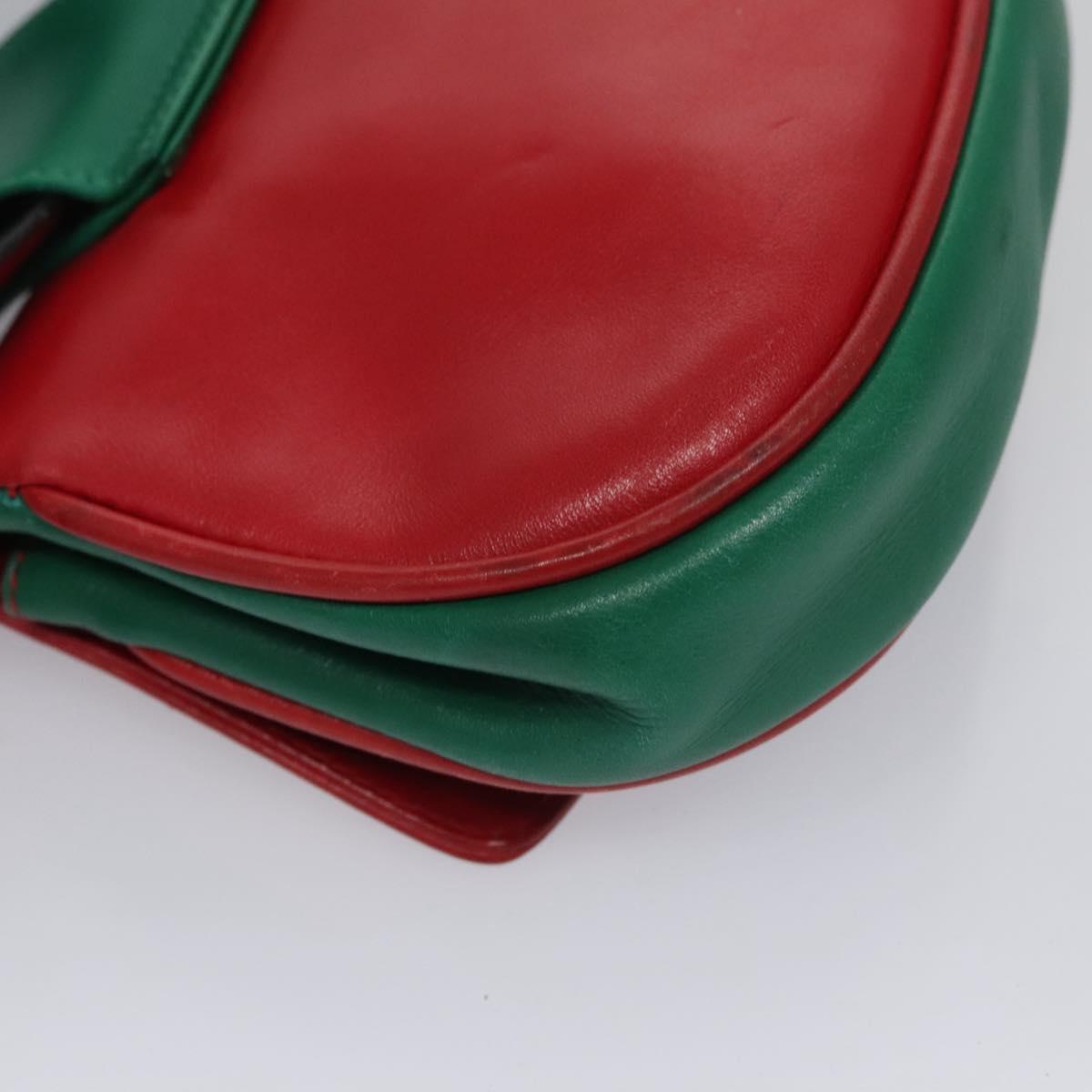 Salvatore Ferragamo Gancini Waist bag Leather Red Auth 115429