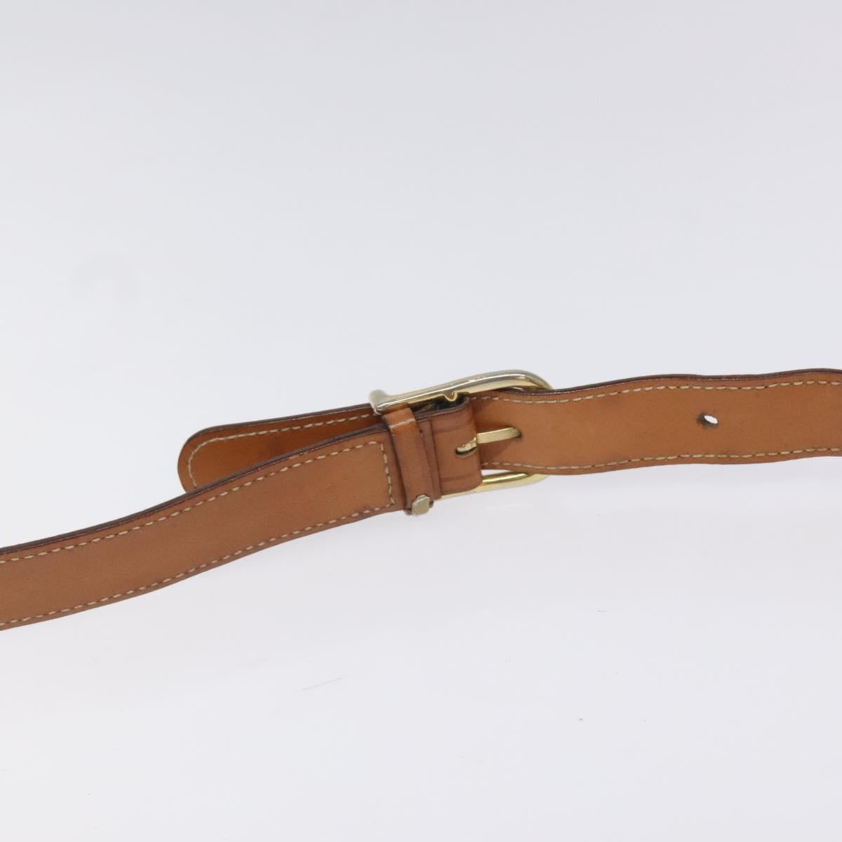 CELINE Macadam Canvas Shoulder Bag PVC Leather Brown Auth 115447