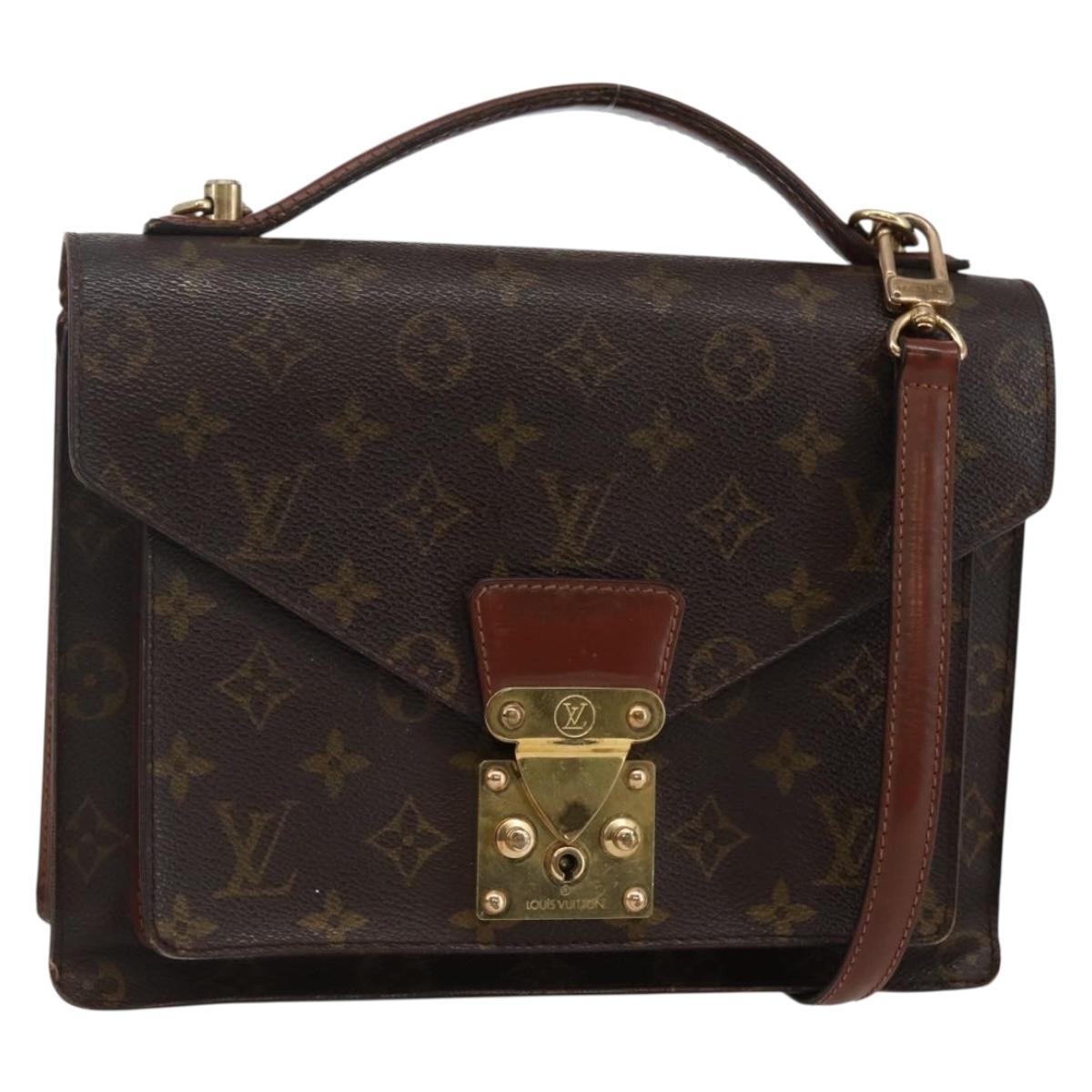 LOUIS VUITTON Monogram Monceau 28 Hand Bag M51185 LV Auth 115525