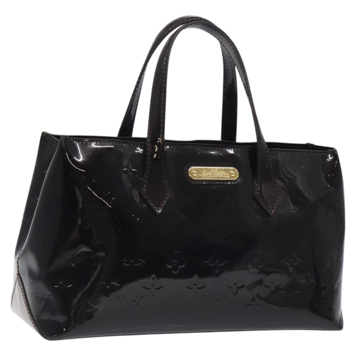 LOUIS VUITTON Monogram Vernis Wilshire PM Bag Rouge Favist M91644 LV Auth 115612