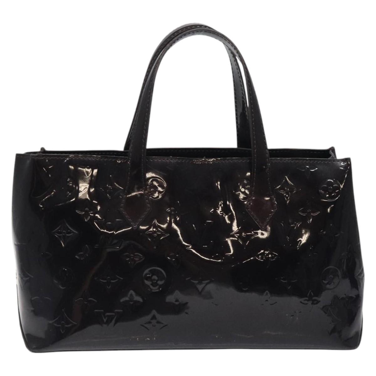 LOUIS VUITTON Monogram Vernis Wilshire PM Bag Rouge Favist M91644 LV Auth 115612