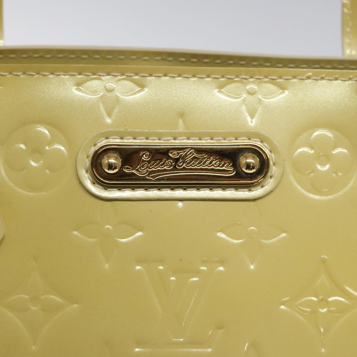 LOUIS VUITTON Monogram Vernis Wilshire MM Hand Bag Broncorail M91441 Auth 115613
