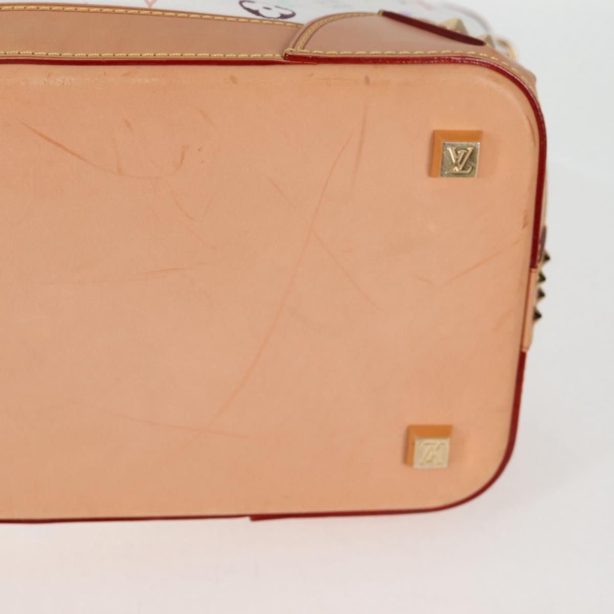 LOUIS VUITTON Multicolor Shirley GM Hand Bag 2way White M93214 LV Auth 115639AM