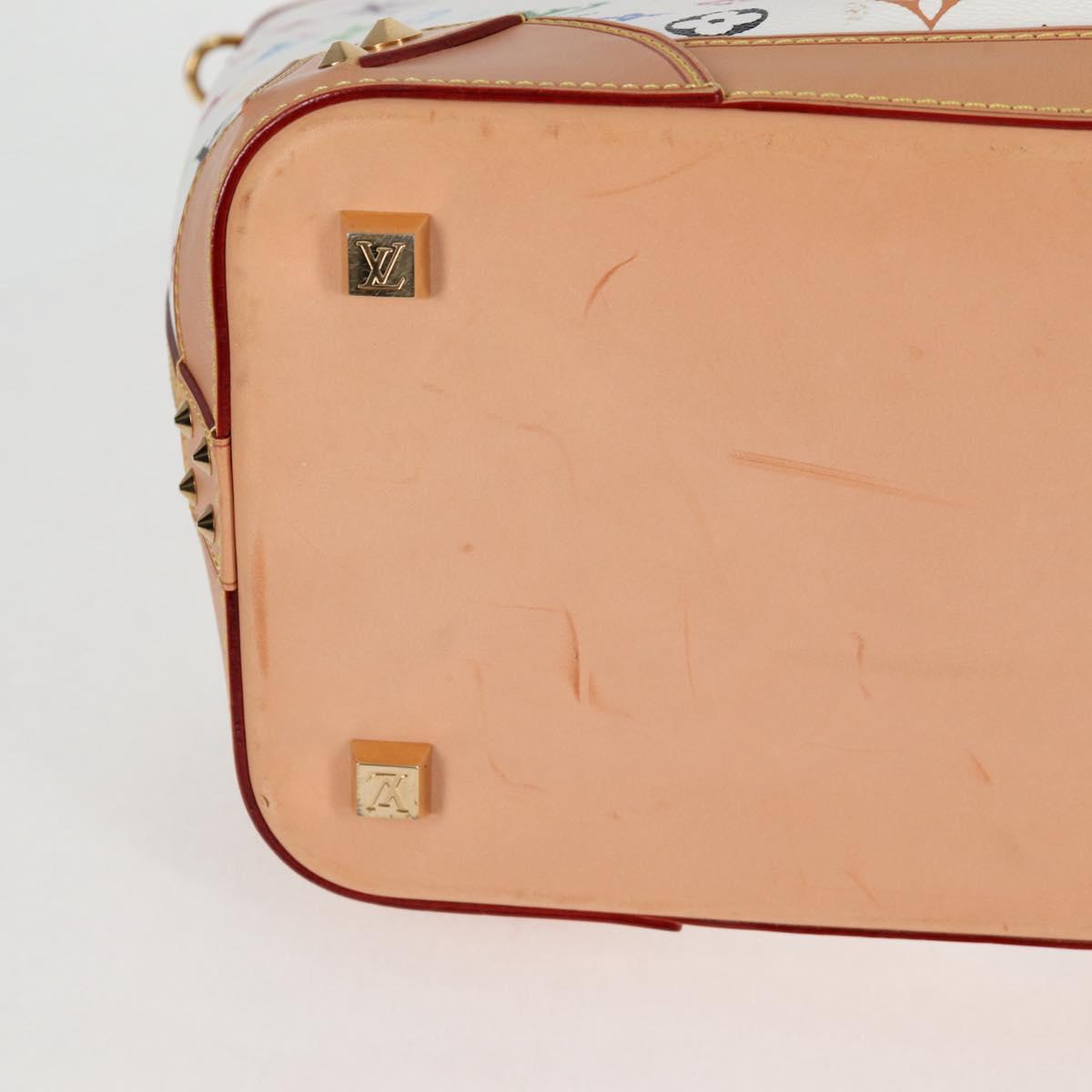 LOUIS VUITTON Multicolor Shirley GM Hand Bag 2way White M93214 LV Auth 115639SAM