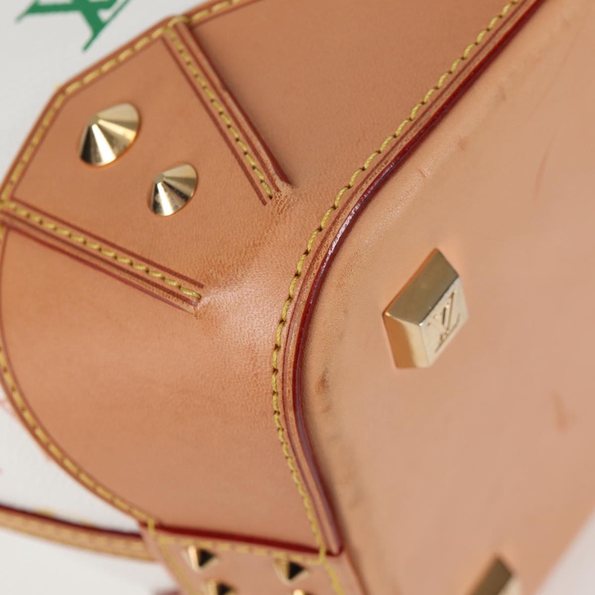 LOUIS VUITTON Multicolor Shirley GM Hand Bag 2way White M93214 LV Auth 115639SAM