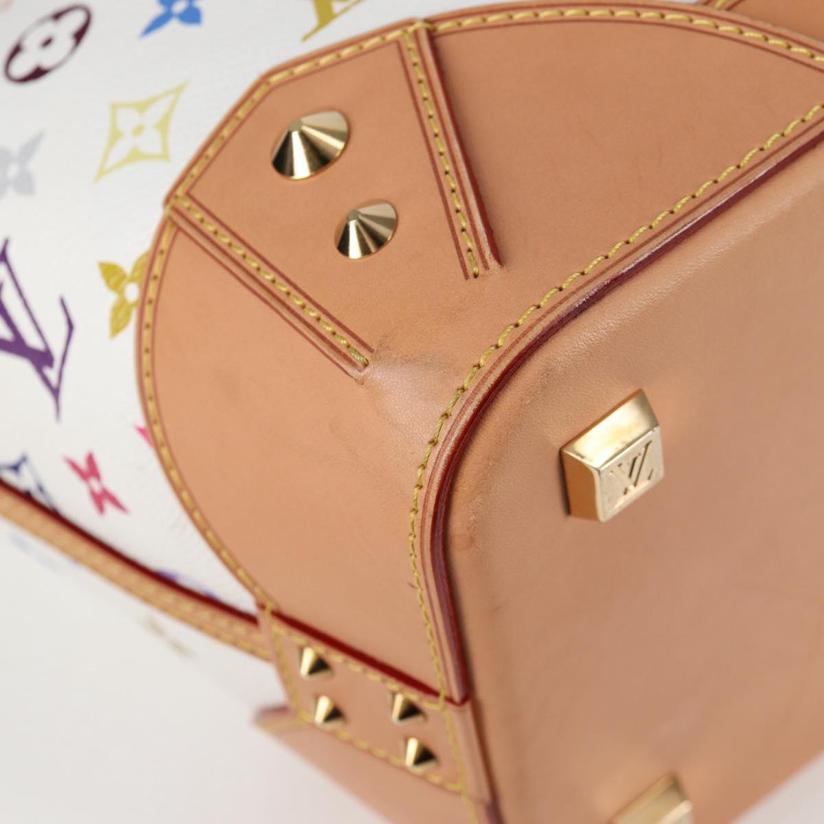 LOUIS VUITTON Multicolor Shirley GM Hand Bag 2way White M93214 LV Auth 115639SAM