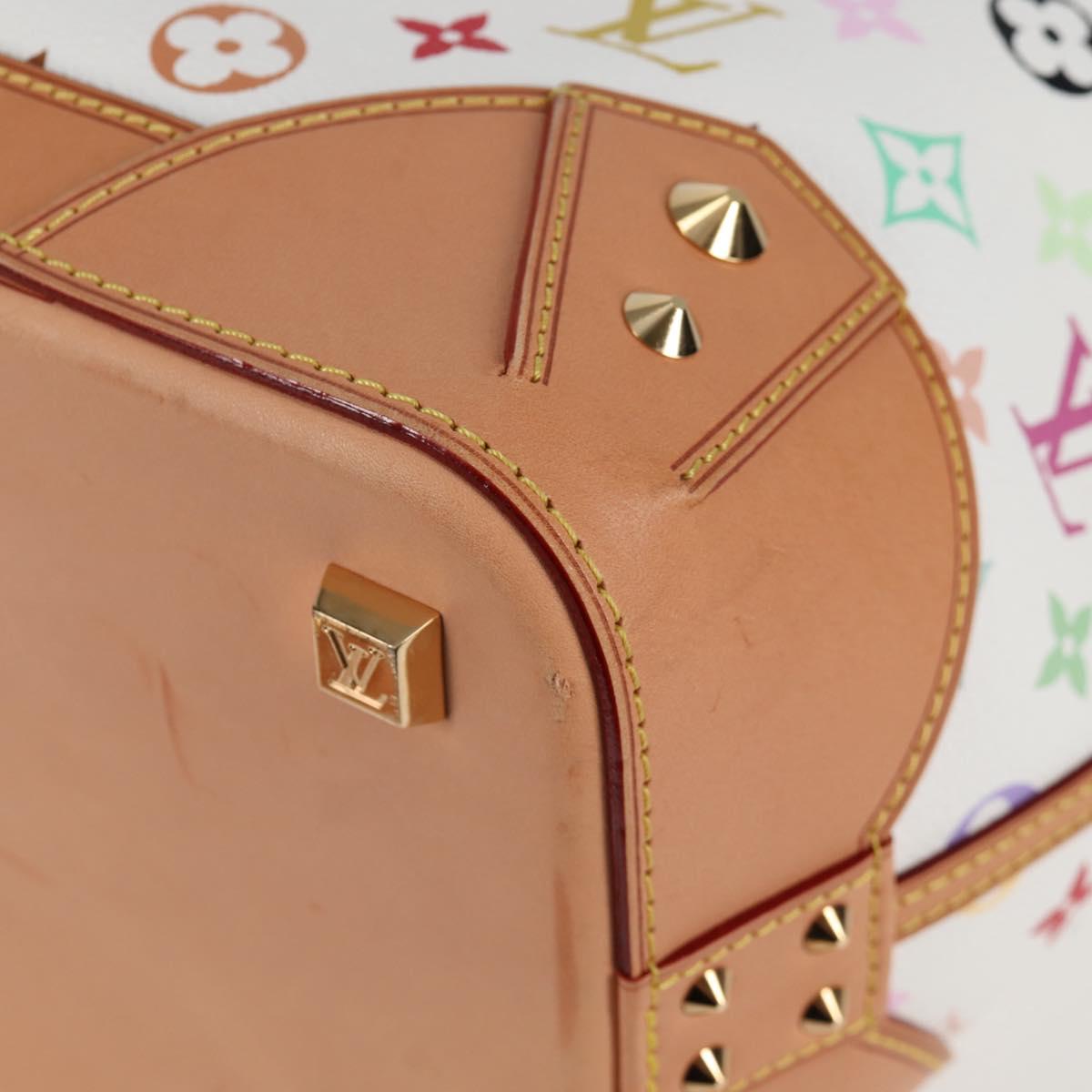 LOUIS VUITTON Multicolor Shirley GM Hand Bag 2way White M93214 LV Auth 115639AM