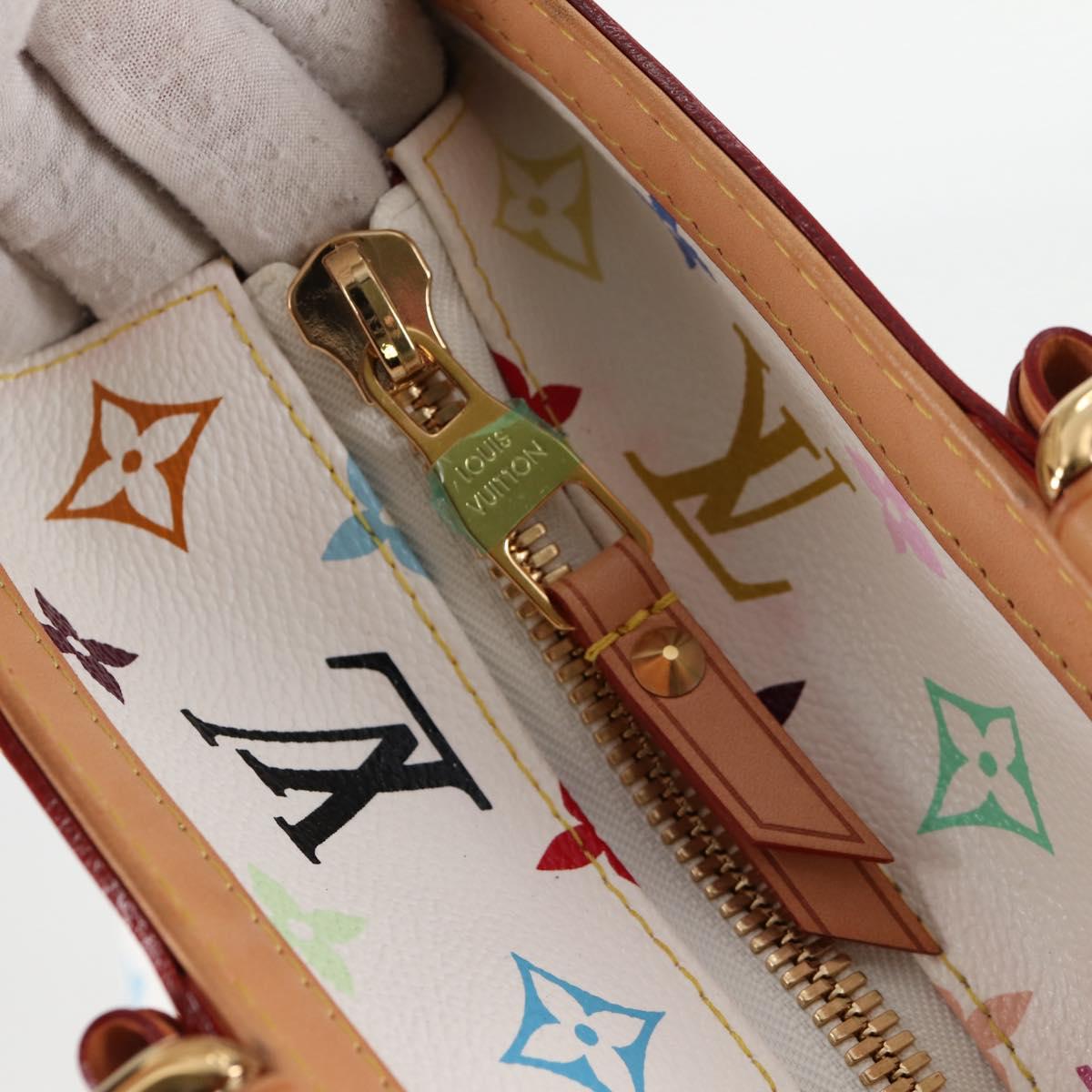 LOUIS VUITTON Multicolor Shirley GM Hand Bag 2way White M93214 LV Auth 115639SAM