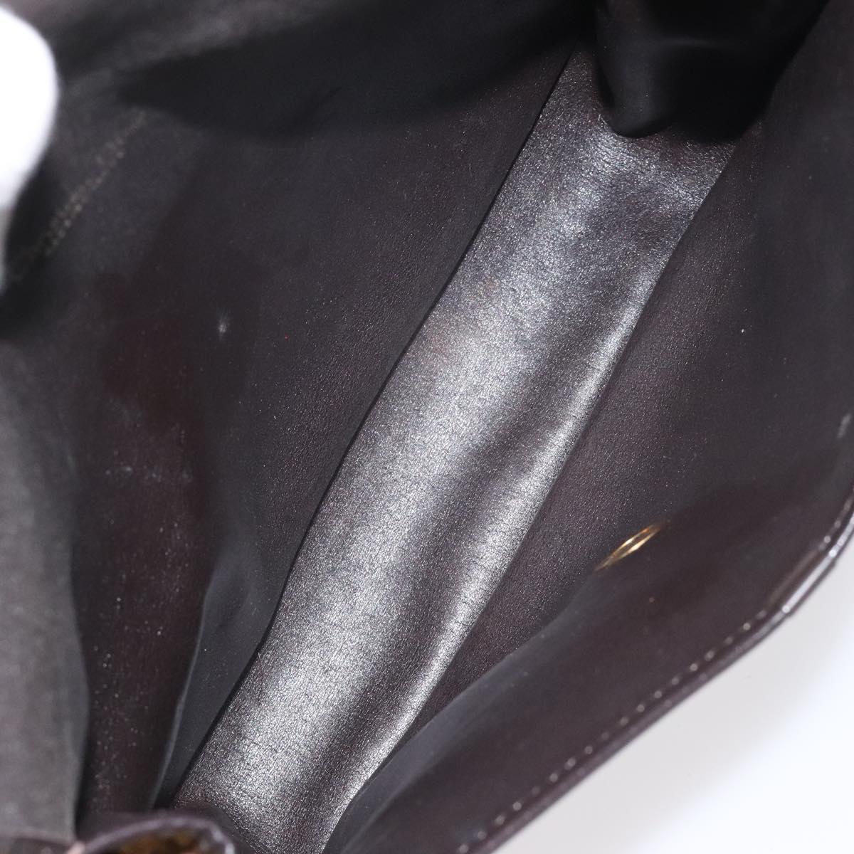 Christian Dior Trotter Canvas Shoulder Bag Brown Auth 115708