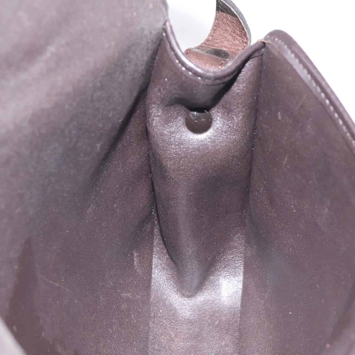 Christian Dior Trotter Canvas Shoulder Bag Brown Auth 115708