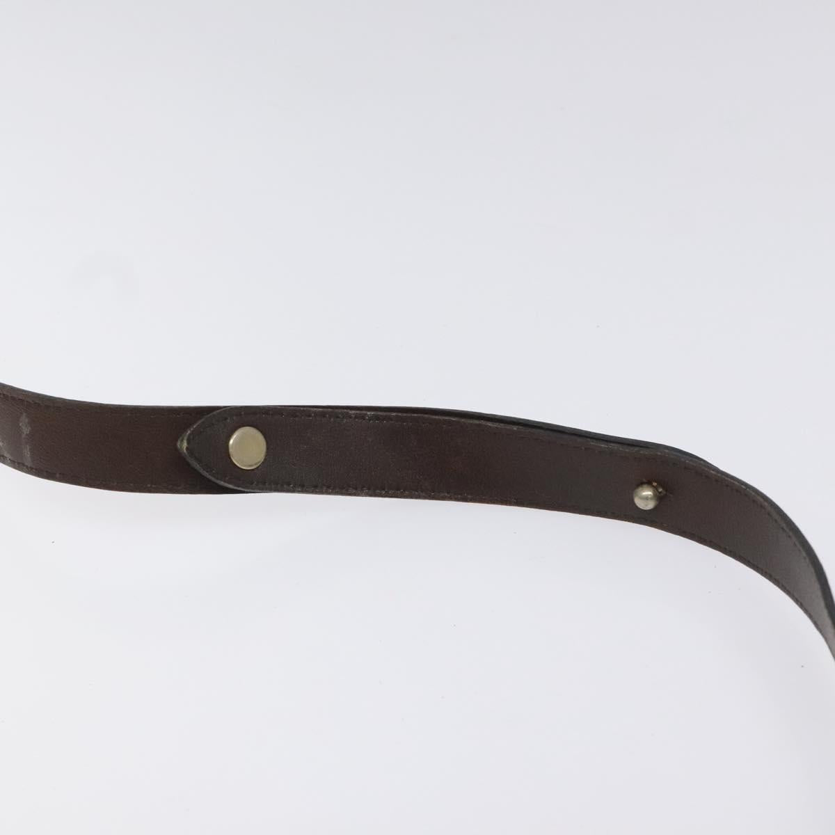 Christian Dior Trotter Canvas Shoulder Bag Brown Auth 115708