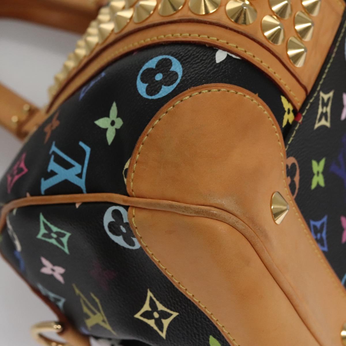 LOUIS VUITTON Monogram Multicolor Courtney MM Bag 2way Black M45642 Auth 115719V