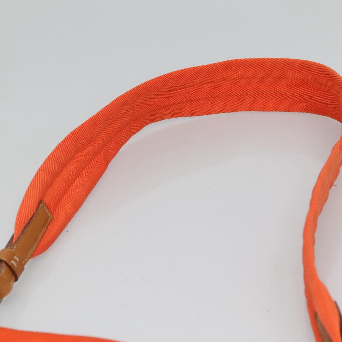 PRADA Shoulder Bag Nylon Orange Auth 115729