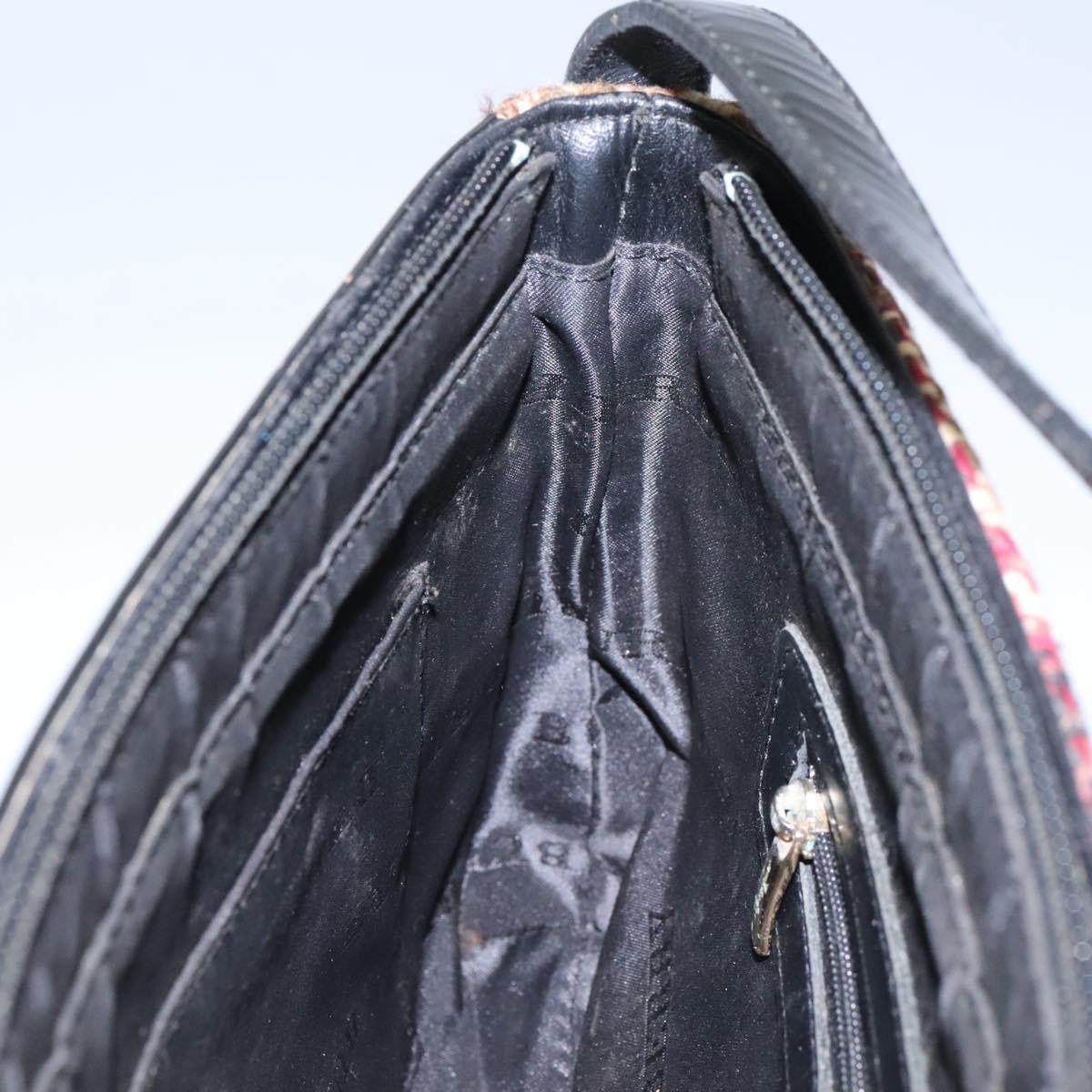 BURBERRY Nova Check Shoulder Bag Canvas Beige Auth 115735