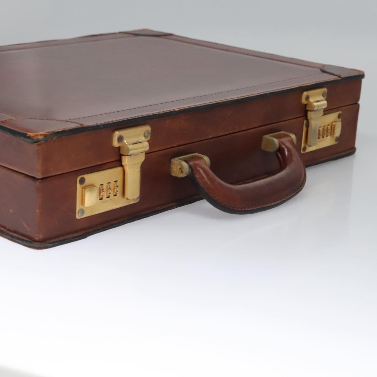 BALLY Trunk Leather Beige Auth 115742