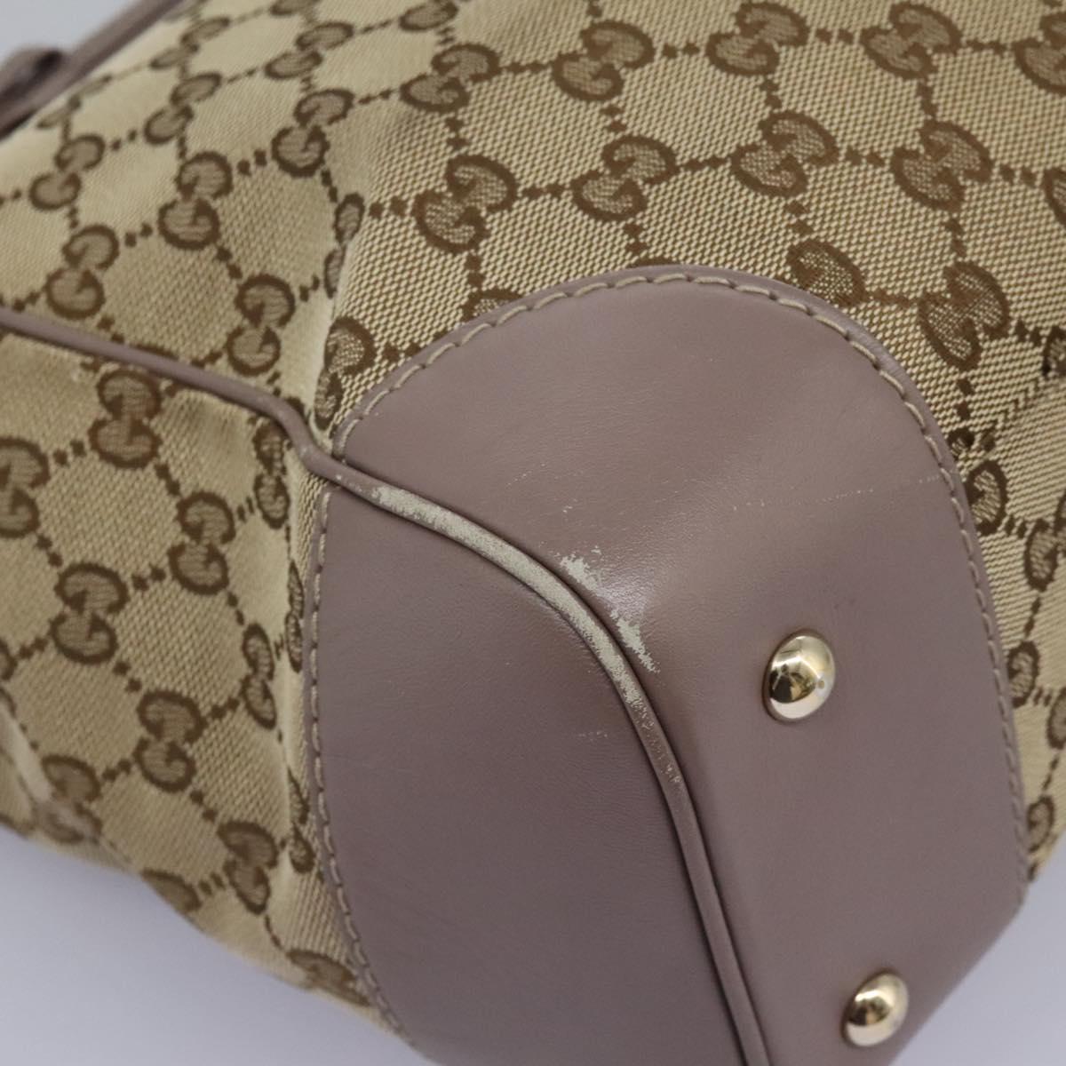 GUCCI GG Canvas Tote Bag Beige 257061 Auth 115754