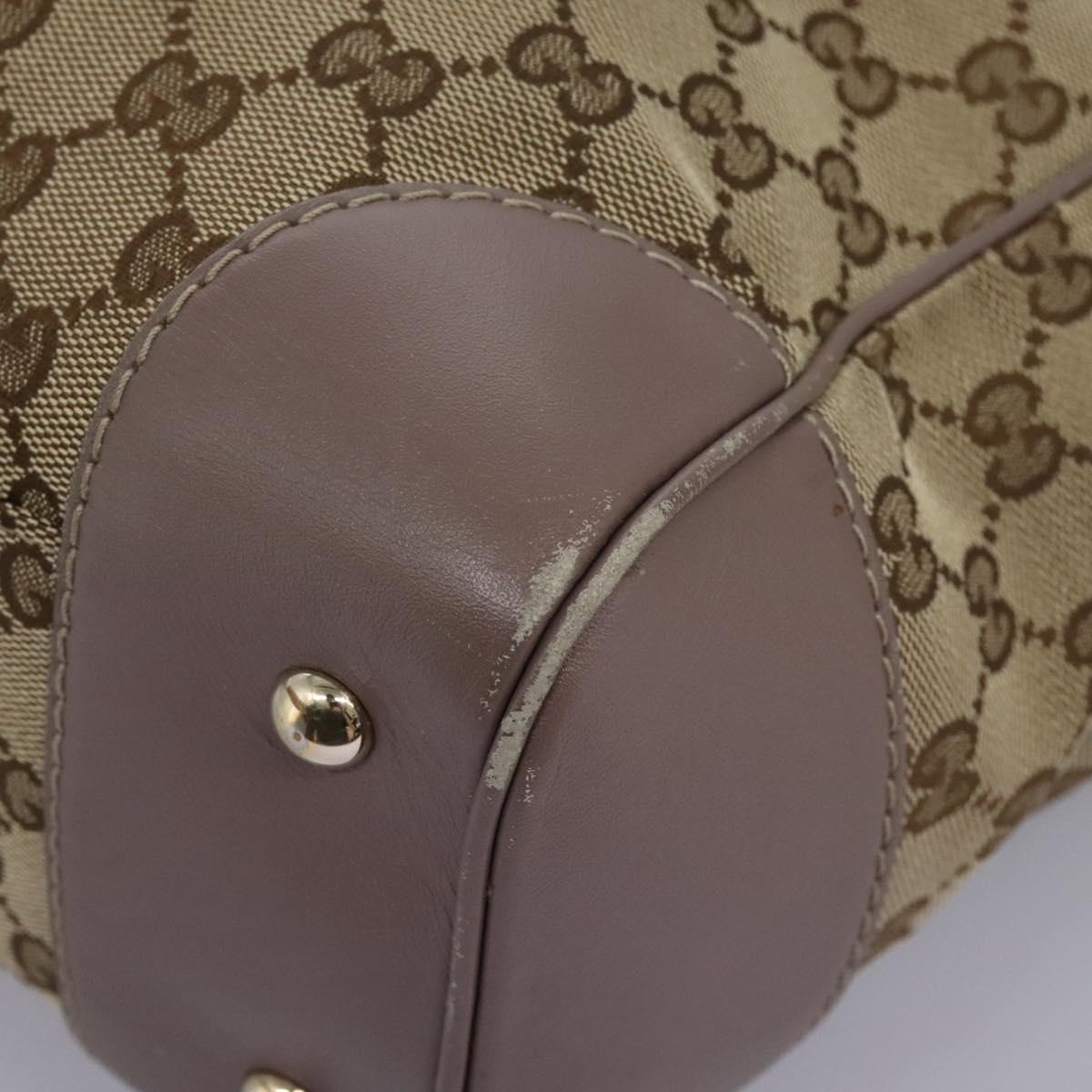 GUCCI GG Canvas Tote Bag Beige 257061 Auth 115754