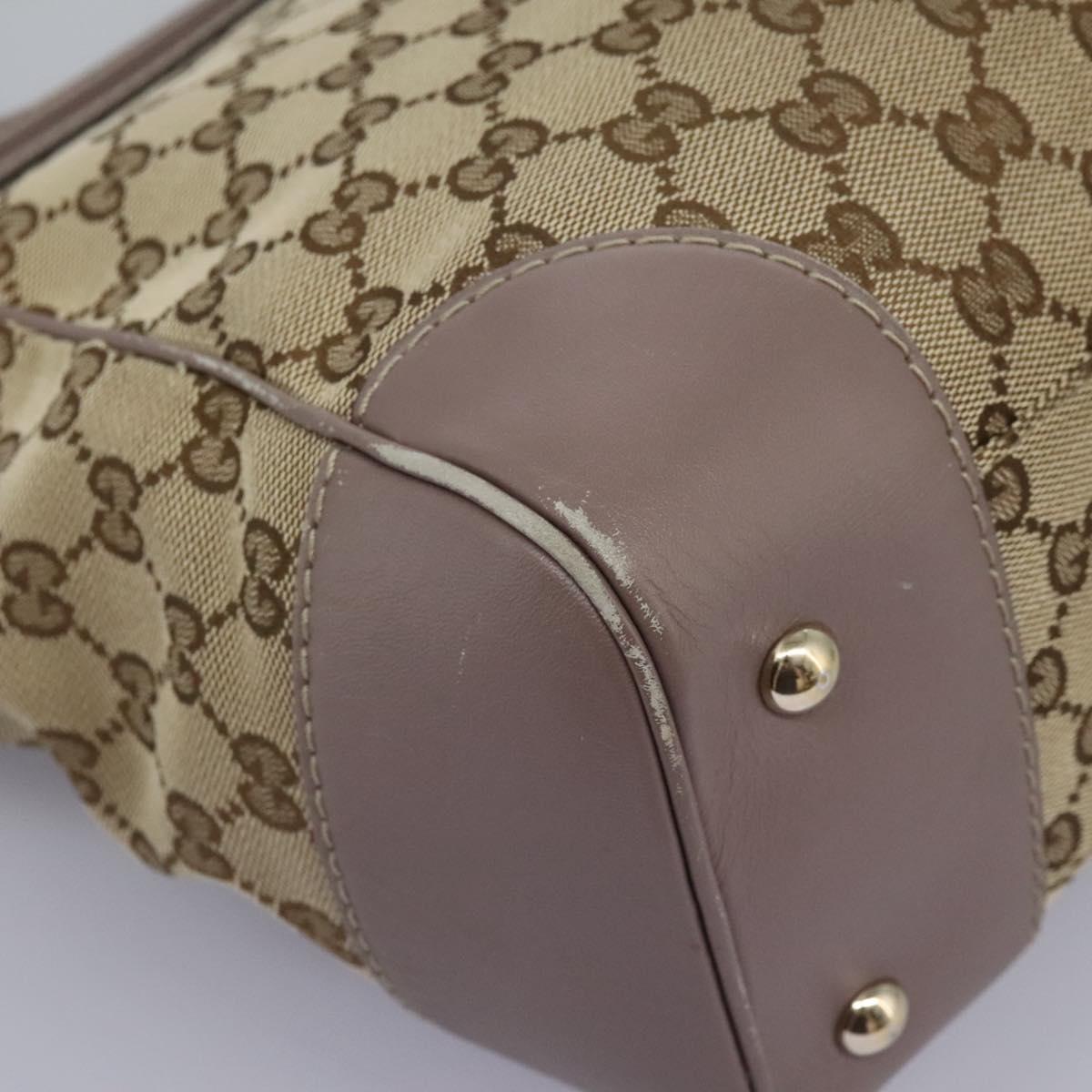 GUCCI GG Canvas Tote Bag Beige 257061 Auth 115754
