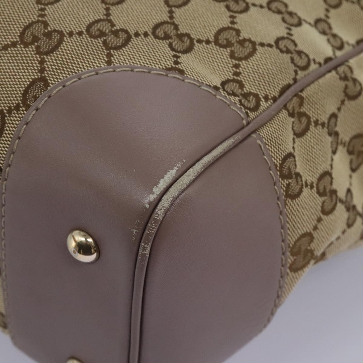 GUCCI GG Canvas Tote Bag Beige 257061 Auth 115754