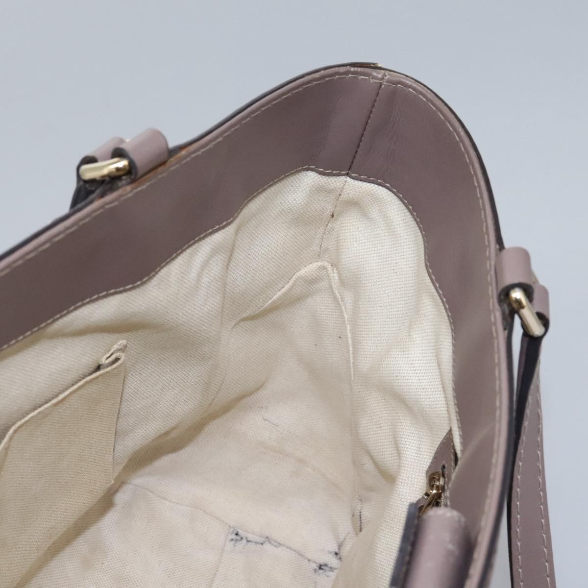 GUCCI GG Canvas Tote Bag Beige 257061 Auth 115754