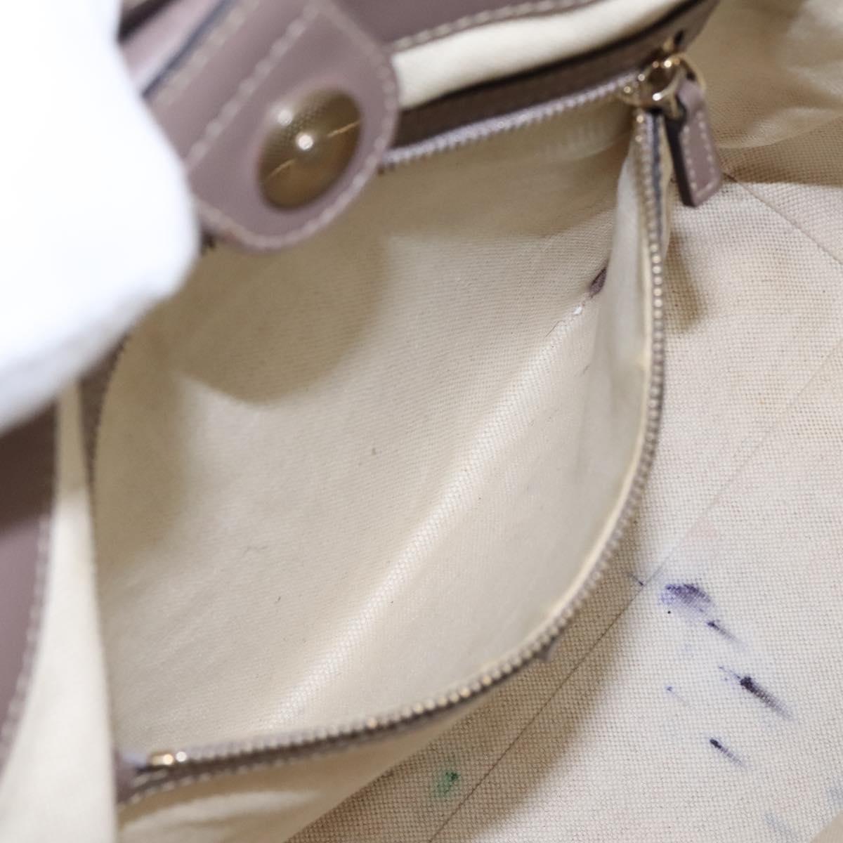 GUCCI GG Canvas Tote Bag Beige 257061 Auth 115754