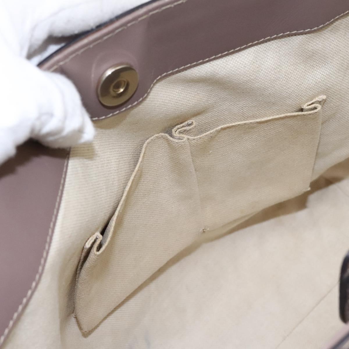 GUCCI GG Canvas Tote Bag Beige 257061 Auth 115754