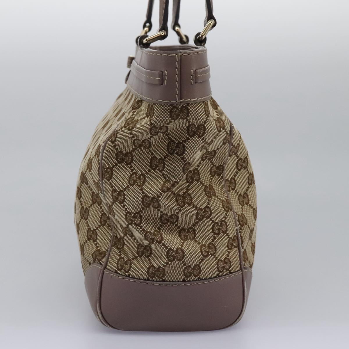 GUCCI GG Canvas Tote Bag Beige 257061 Auth 115754