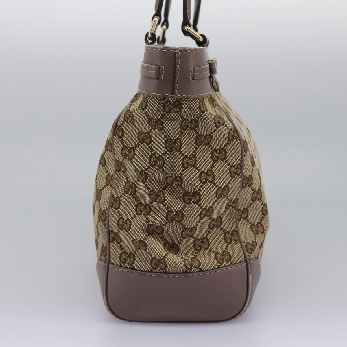 GUCCI GG Canvas Tote Bag Beige 257061 Auth 115754